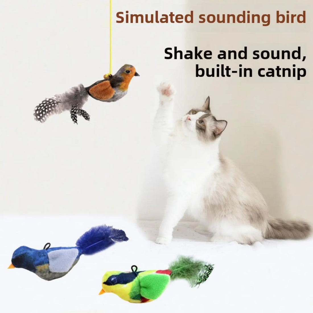 Bird Sound Pet Toy Durable Anti Anxiety Relief