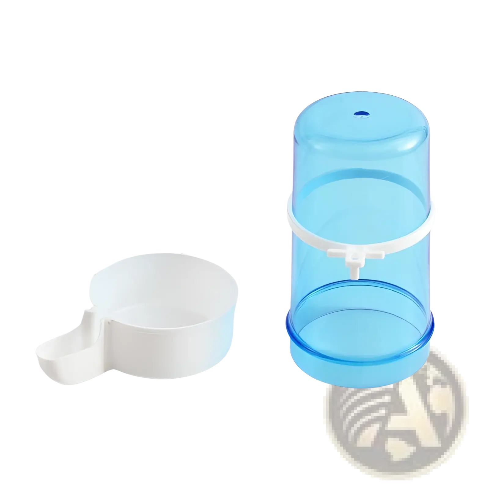 Bird Water Dispenser for Cages Blue Pp Large 15cm
