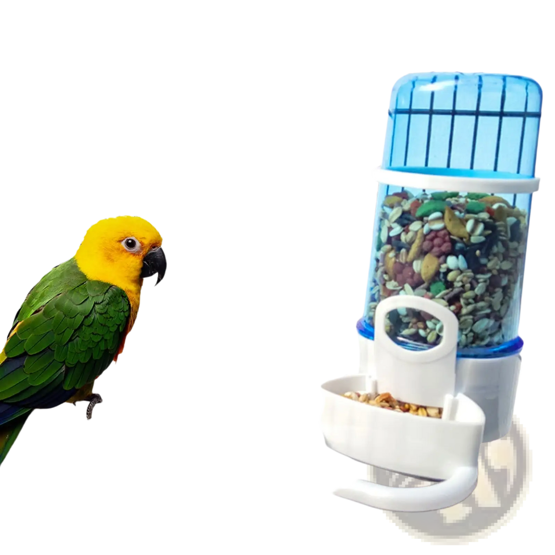 Bird Water Dispenser for Cages Blue Pp Large 15cm