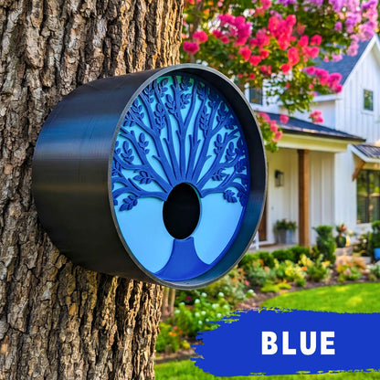 ADG42 Tranquil Tree Modern Round Birdhouses with Easy Maintenance Clean Out