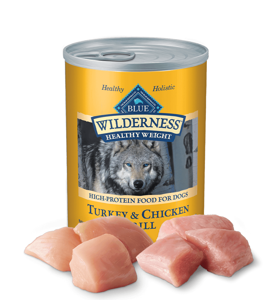 Blue Buffalo Wilderness Adult Grain-Free Healthy Weight Turkey &amp; Chicken Wet Dog Can (12.5oz)
