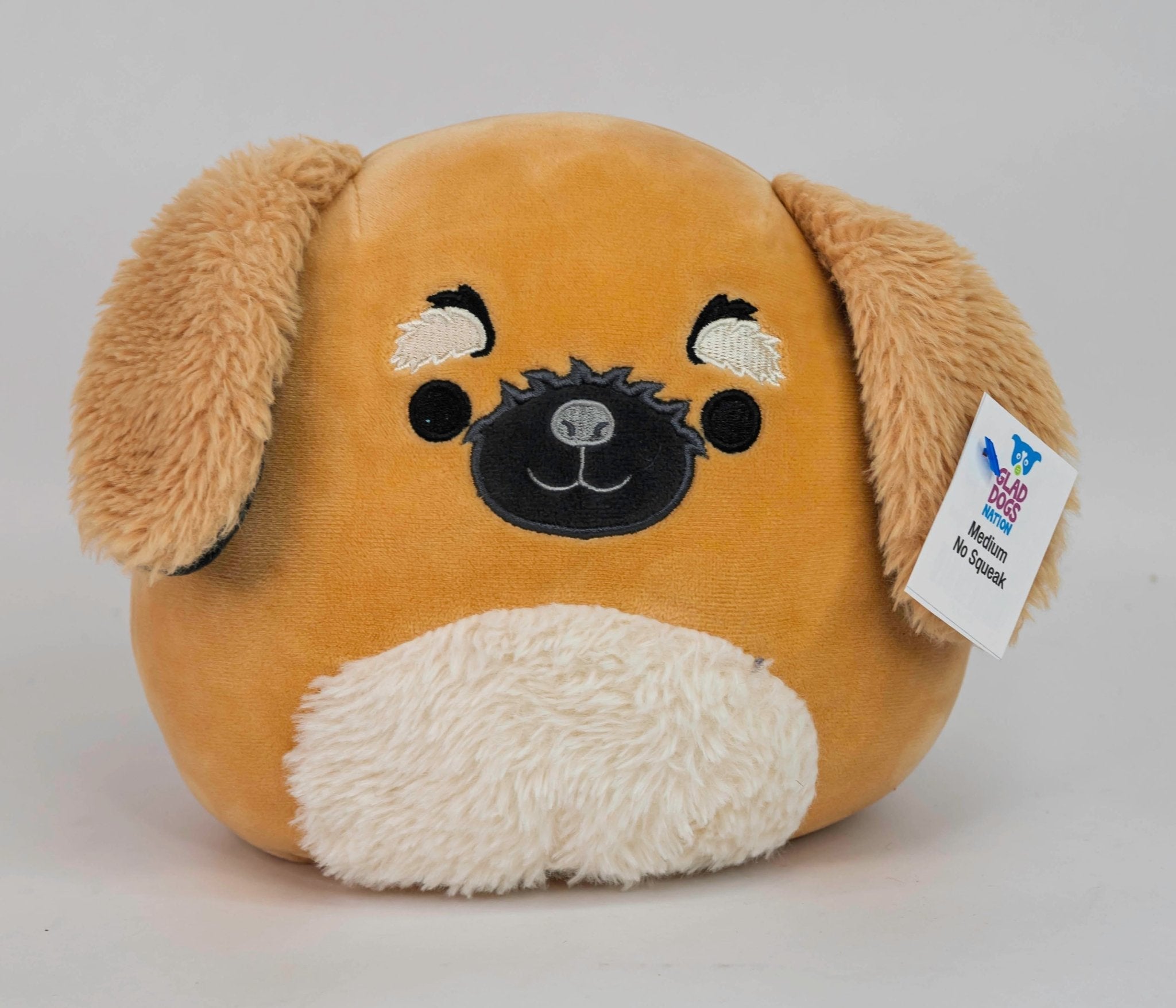BOGO! Medium Squishy Cuddlers Super Soft Plush Pet Toys: Squeak &amp; NO Squeak
