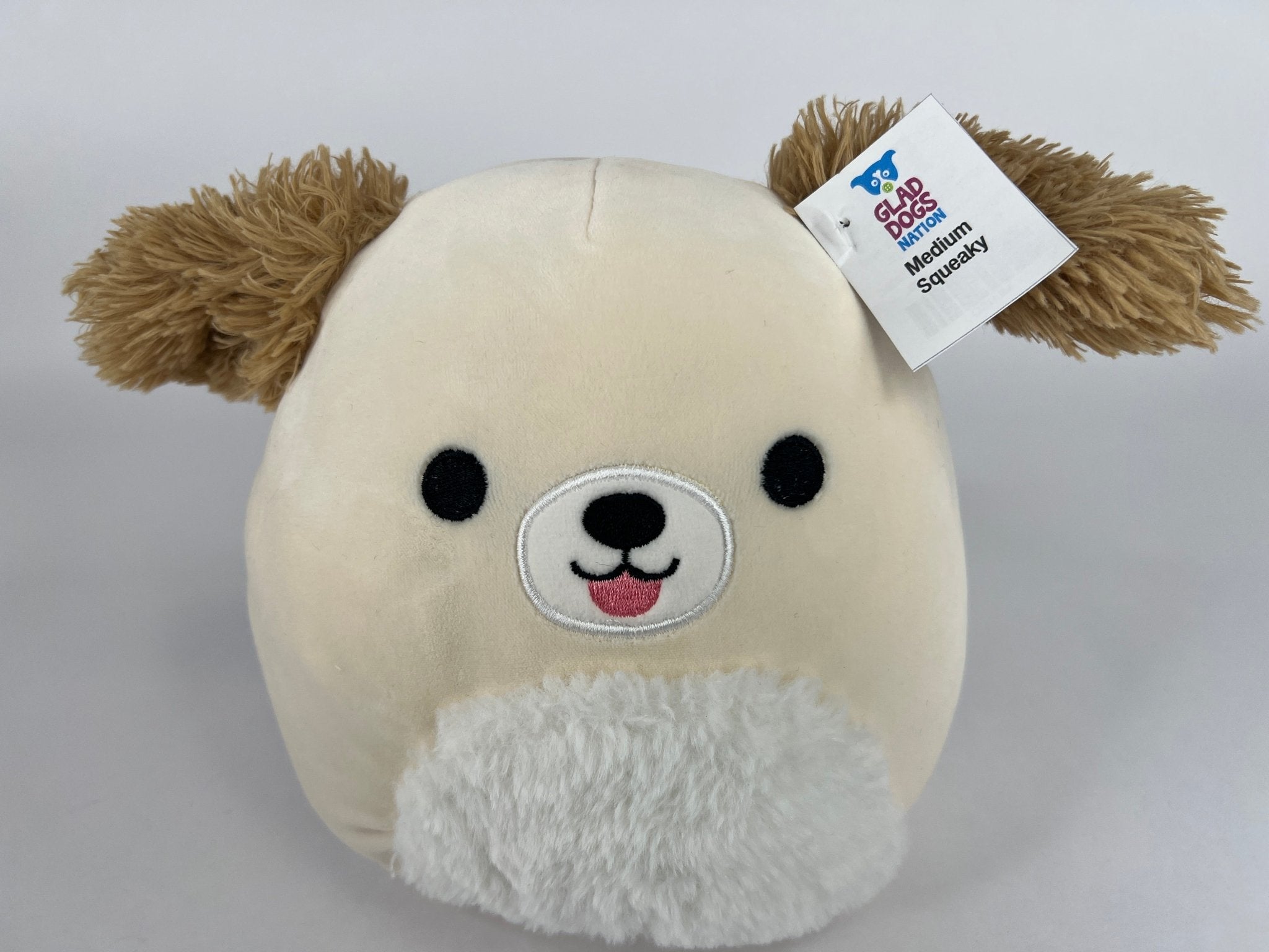 BOGO! Medium Squishy Cuddlers Super Soft Plush Pet Toys: Squeak &amp; NO Squeak