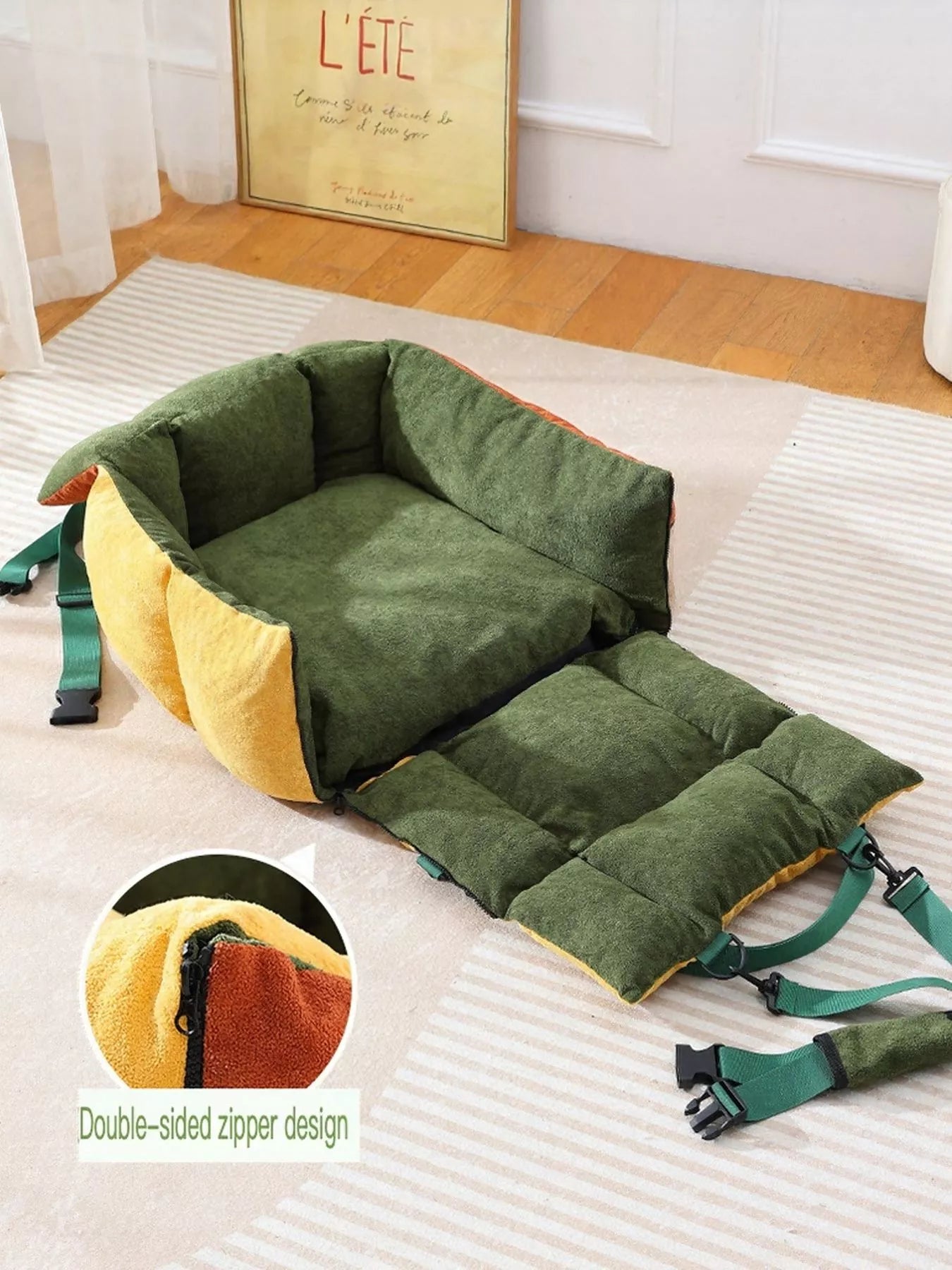 Comfortable &amp; Secure Pet Car Seat Bed