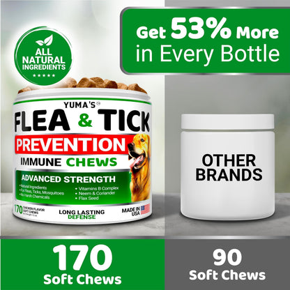 Flea &amp; Tick Chews for Dogs 170 Count Oral All Breeds &amp; Ages
