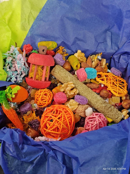 Play &amp; Chew Rodent Fun  "No More Boredom" Box - Rats, Mice, Gerbils, Hamsters...