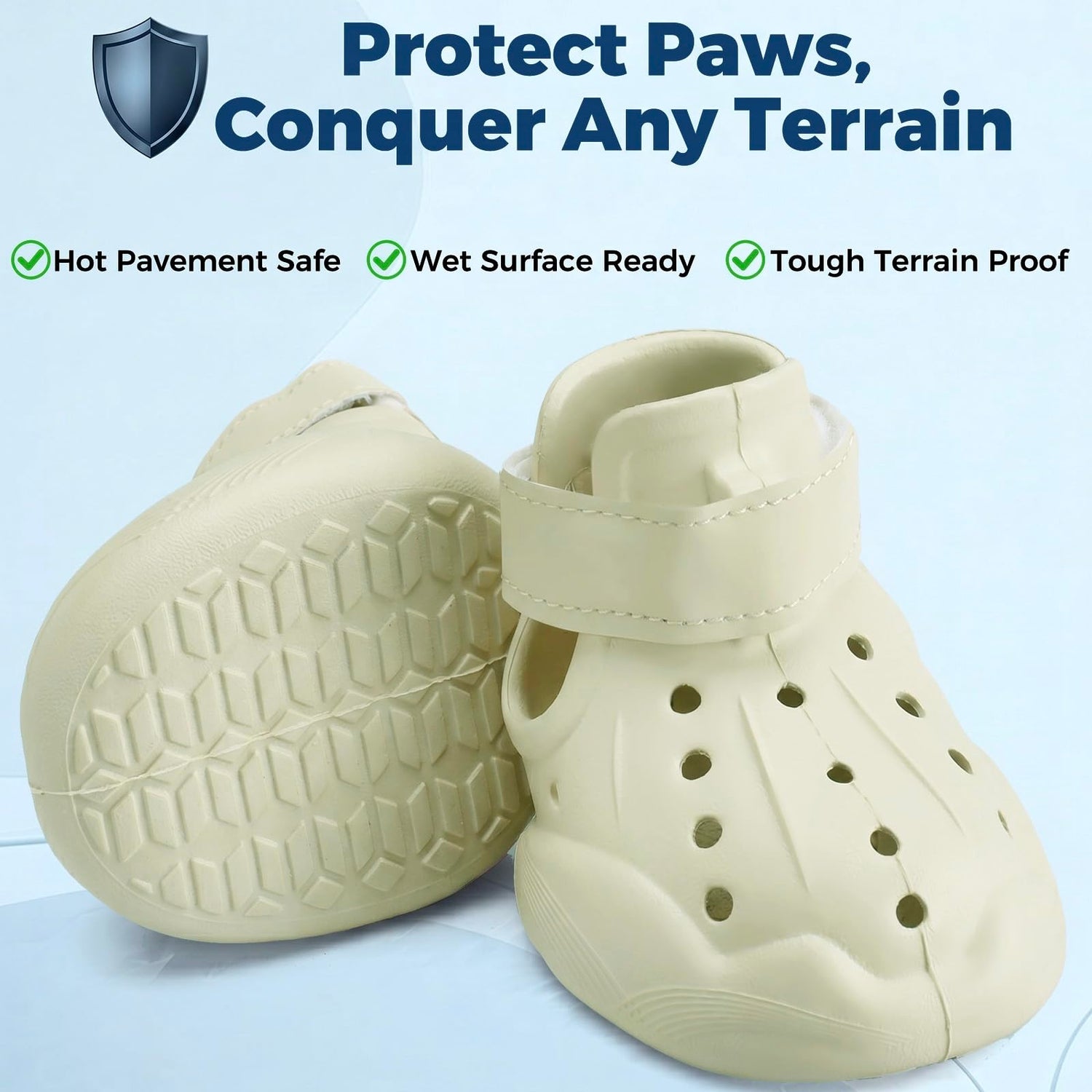 Dog Shoes For Dogs, Clogs Boots Booties Hot Pavement, Rain Waterproof Shoe Summer Sandals Puppy Breathable Doggie Doggy Light Water Up Sneaker