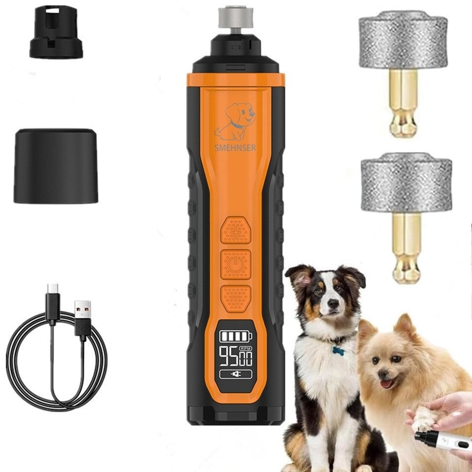Pet Nail Grinder Cat And Dog Nail Clipper With USB Charging