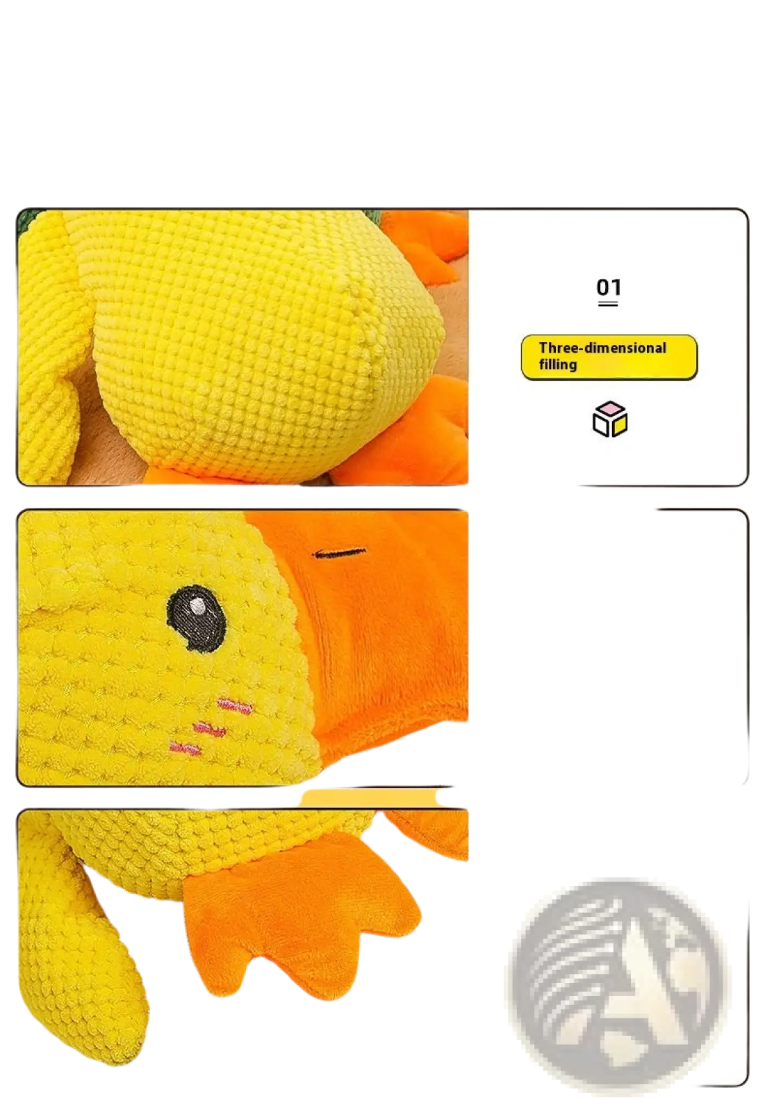 Calming Duck Toy for Dogs Anxiety Relief Quacking Plush
