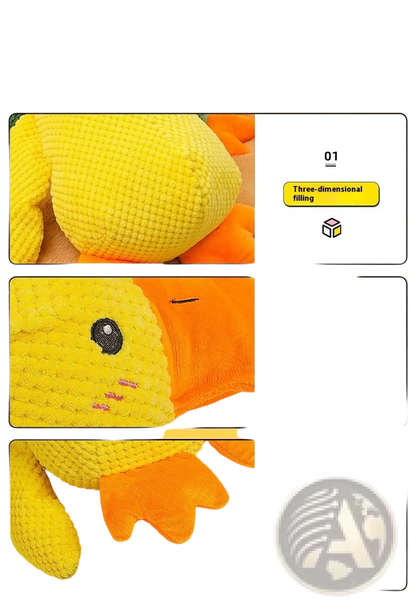 Calming Duck Toy for Dogs Anxiety Relief Quacking Plush