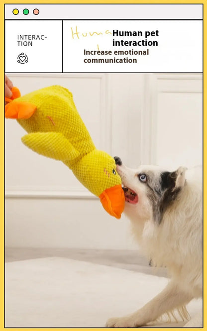Calming Duck Toy for Dogs Anxiety Relief Quacking Plush