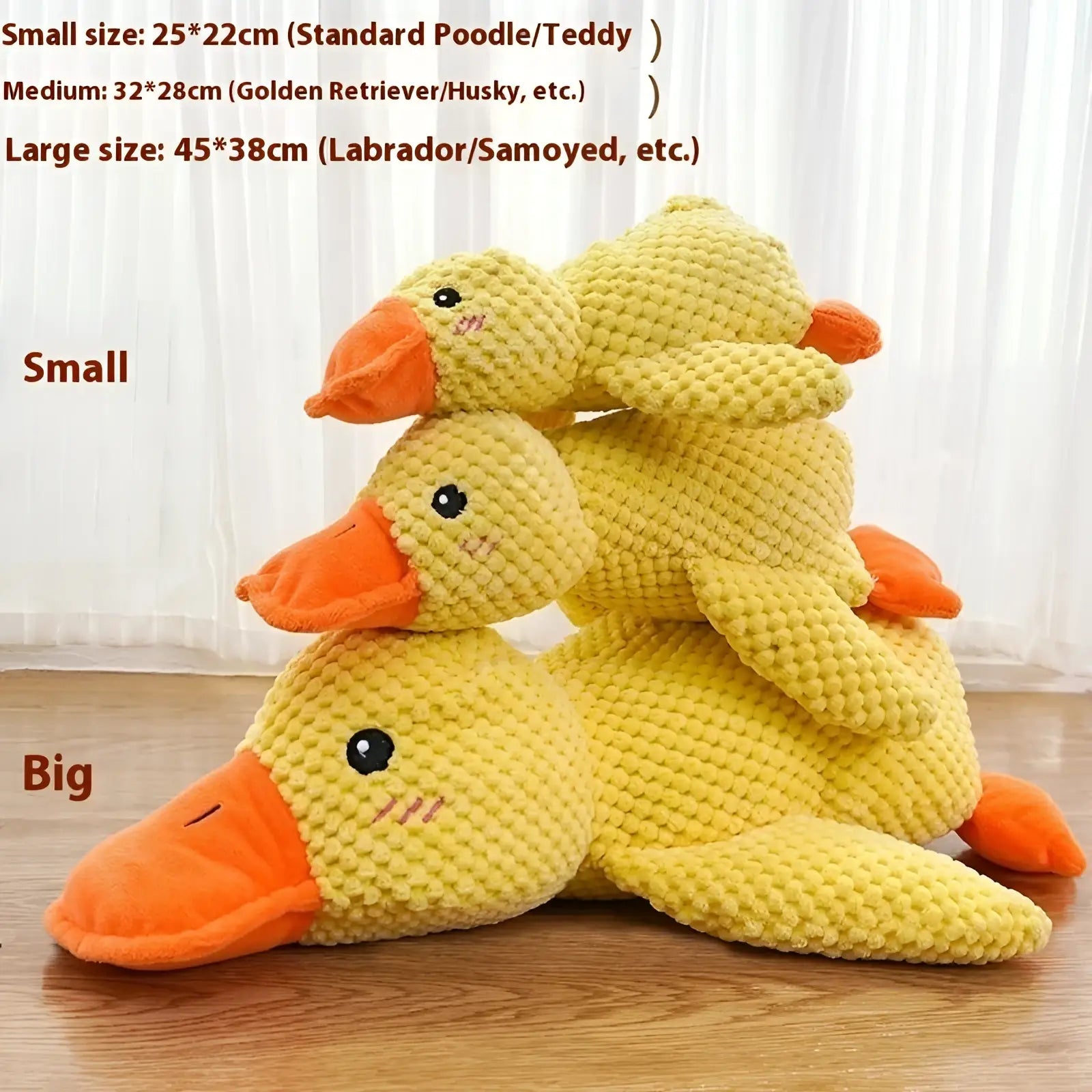 Calming Duck Toy for Dogs Anxiety Relief Quacking Plush