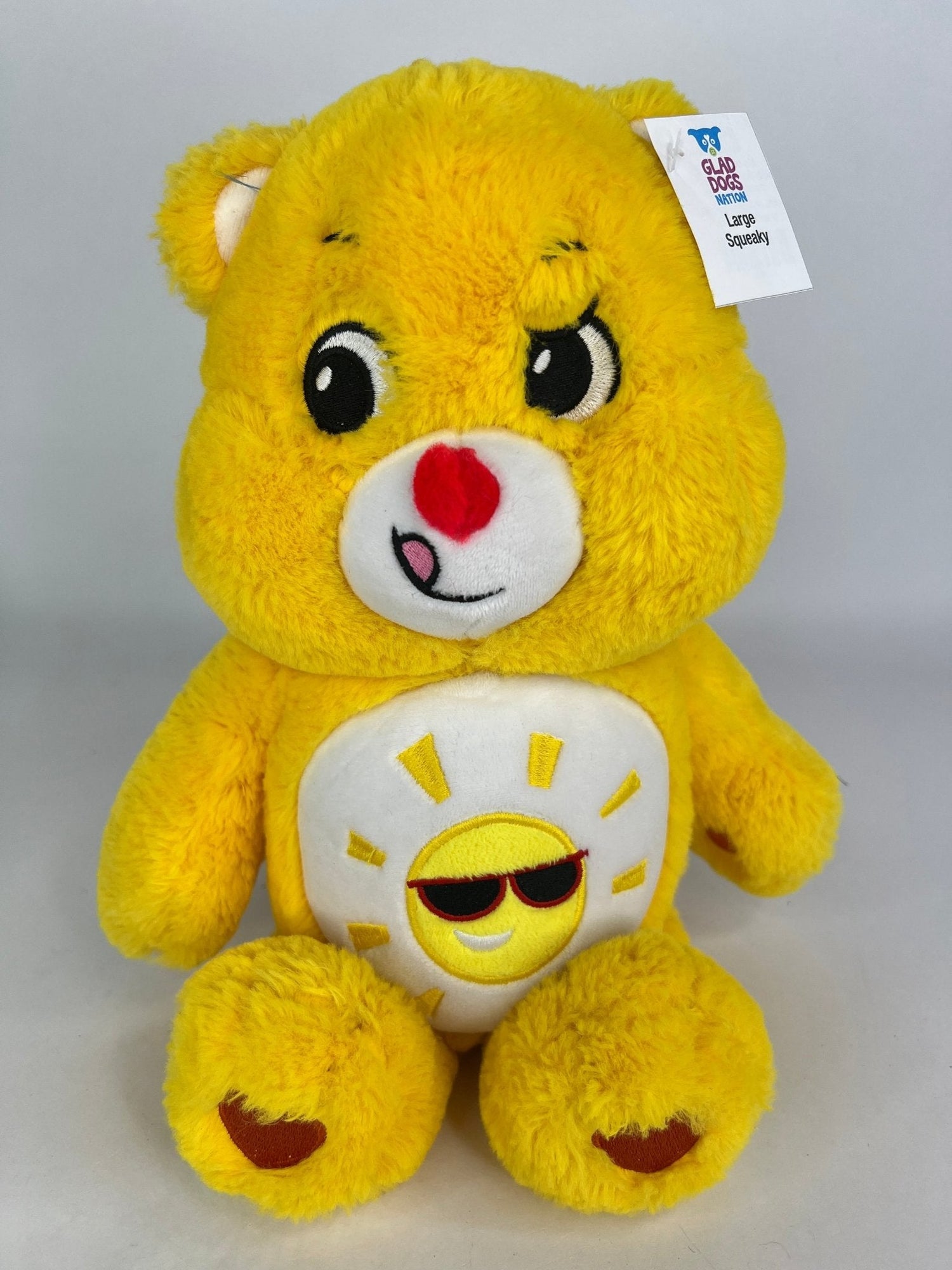 Care Bears Squeaky &amp; NO Squeak Dog Toys Upcycled Plush