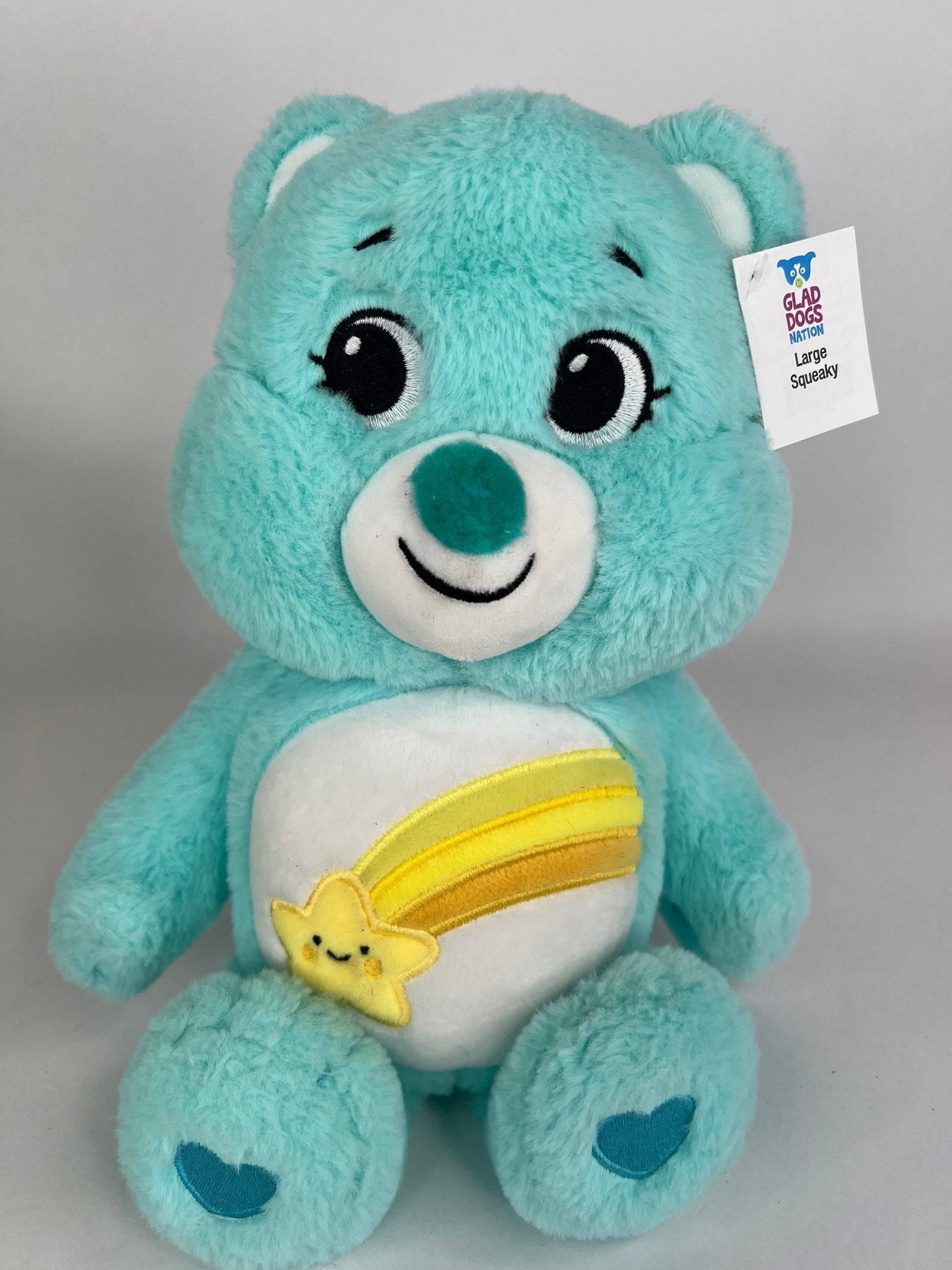 Care Bears Squeaky &amp; NO Squeak Dog Toys Upcycled Plush