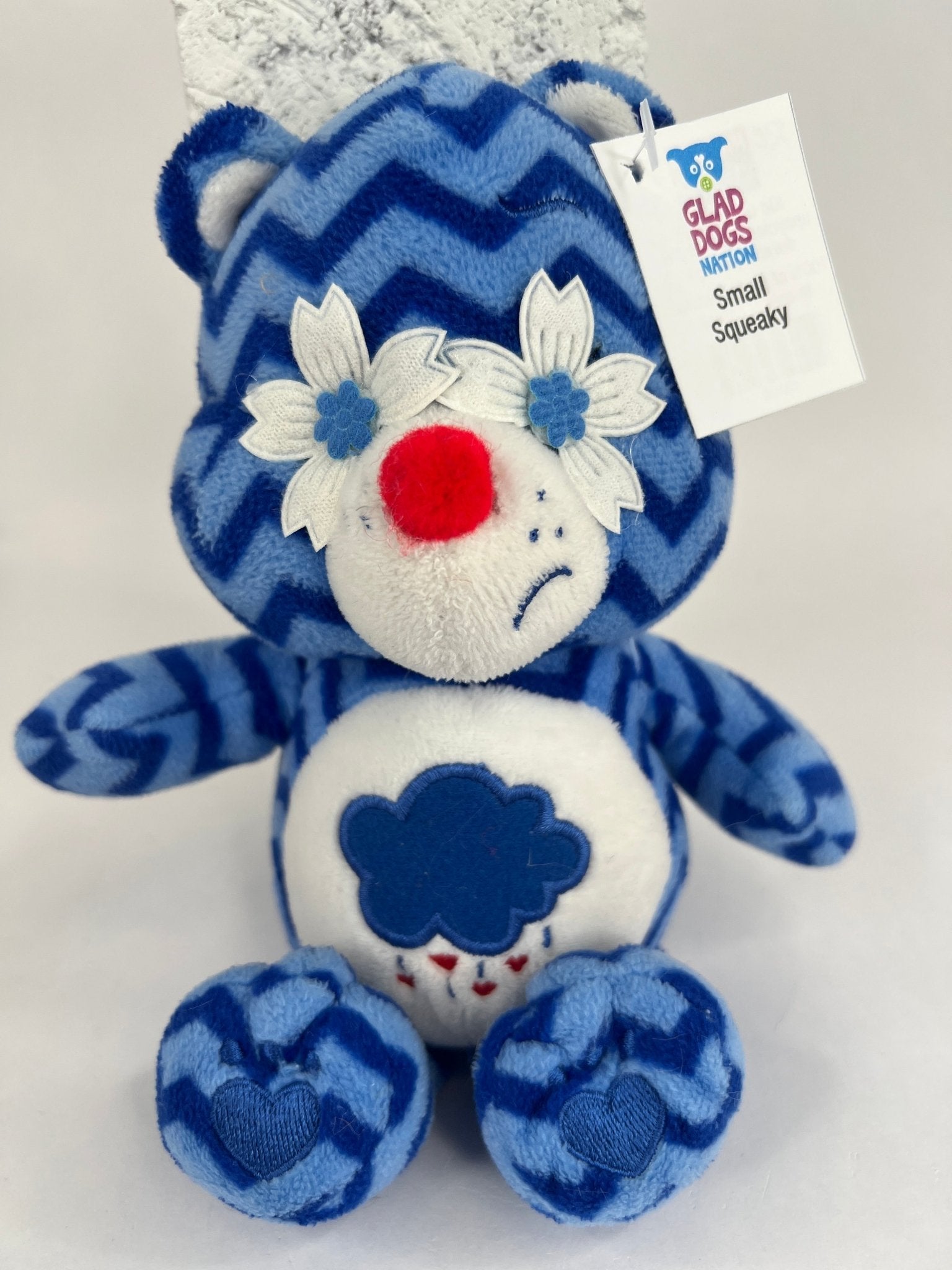 Care Bears Squeaky &amp; NO Squeak Dog Toys Upcycled Plush
