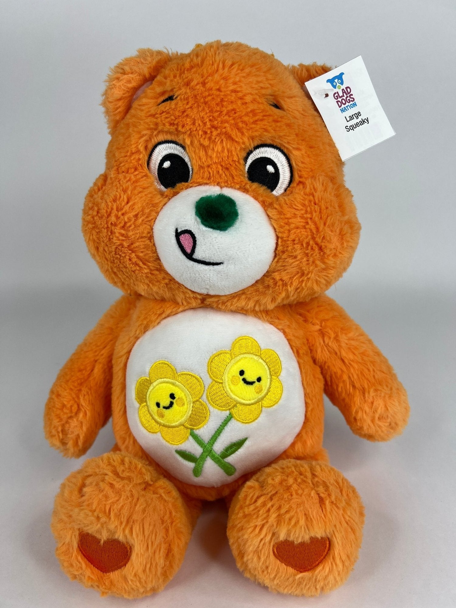Care Bears Squeaky &amp; NO Squeak Dog Toys Upcycled Plush