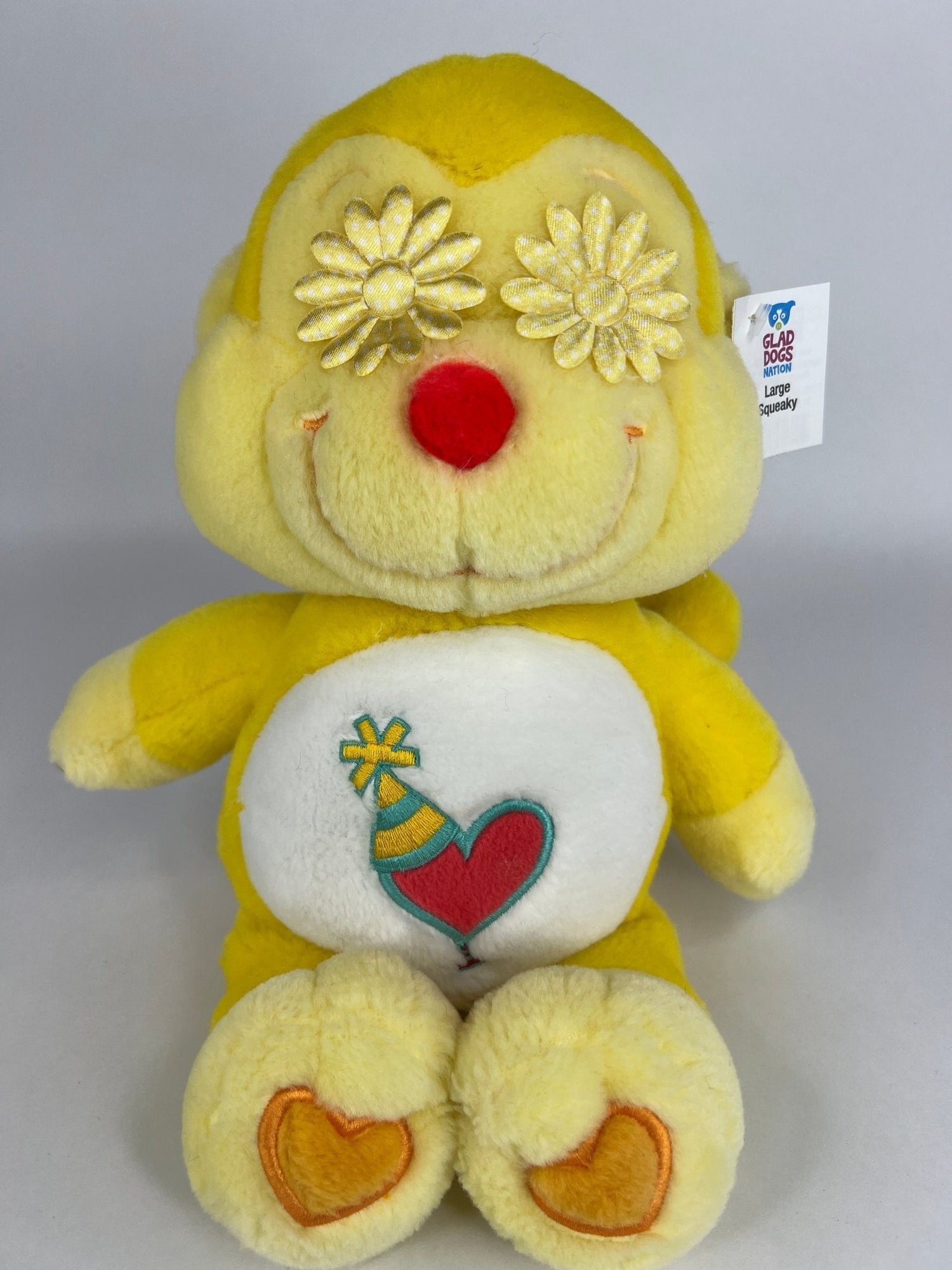 Care Bears Squeaky &amp; NO Squeak Dog Toys Upcycled Plush