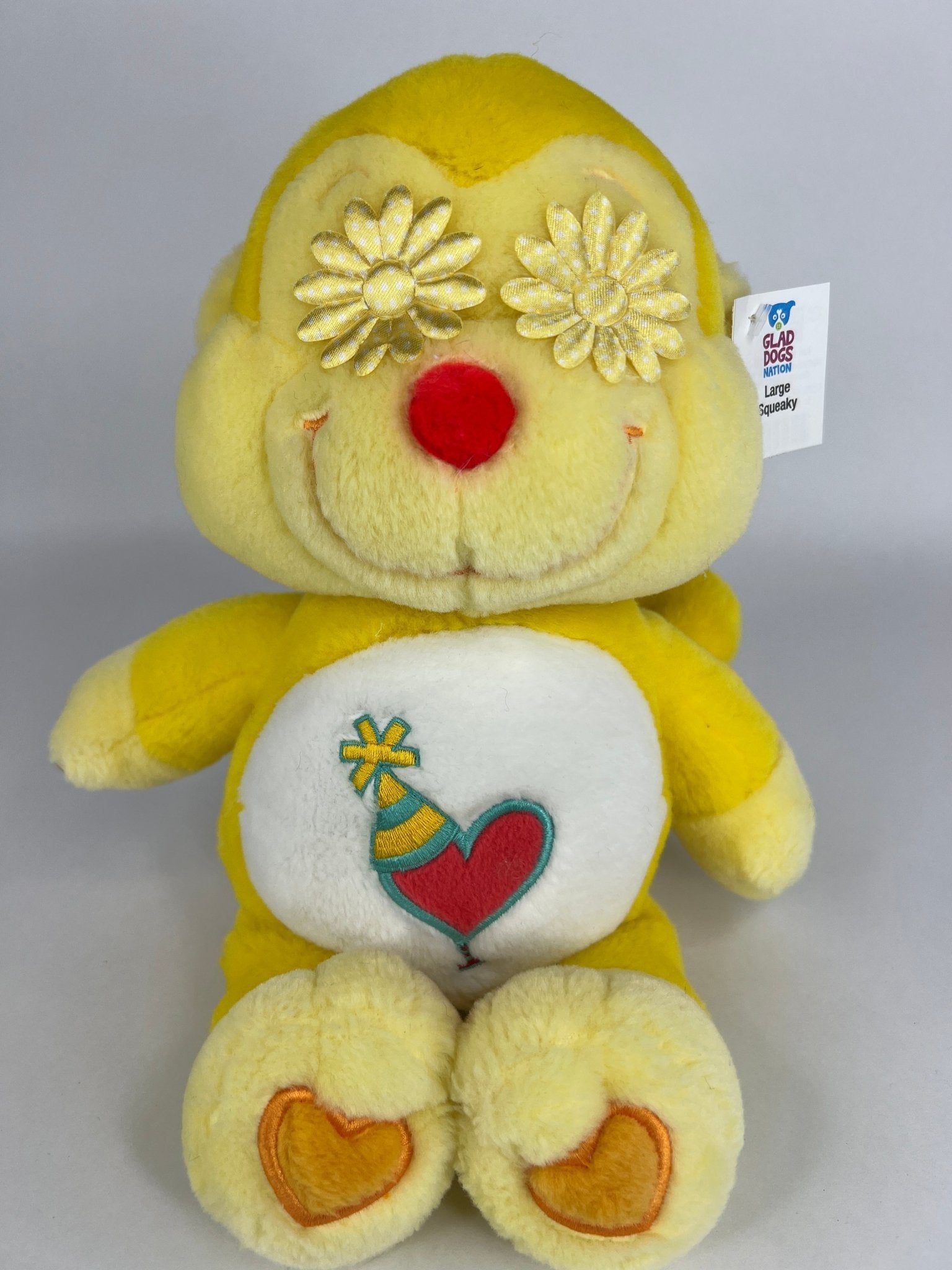 Care Bears Squeaky &amp; NO Squeak Dog Toys Upcycled Plush