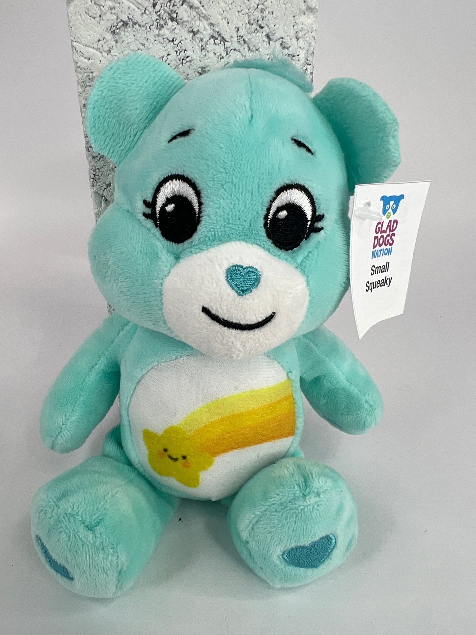 Care Bears Squeaky &amp; NO Squeak Dog Toys Upcycled Plush