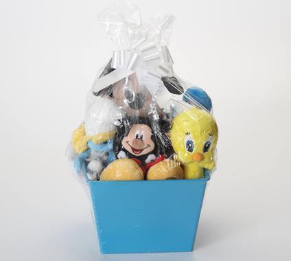 Cartoon &amp; Pop Culture SQUEAKY Dog &amp; Puppy Gift Basket: 3 Sizes