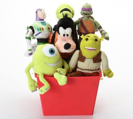 Cartoon &amp; Pop Culture SQUEAKY Dog &amp; Puppy Gift Basket: 3 Sizes