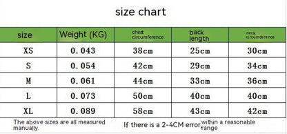 Casual Pet Clothing Lightweight Dog and Cat Shirt