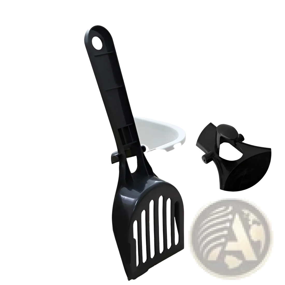 Cat Litter Scoop and Holder Set with Long Handle