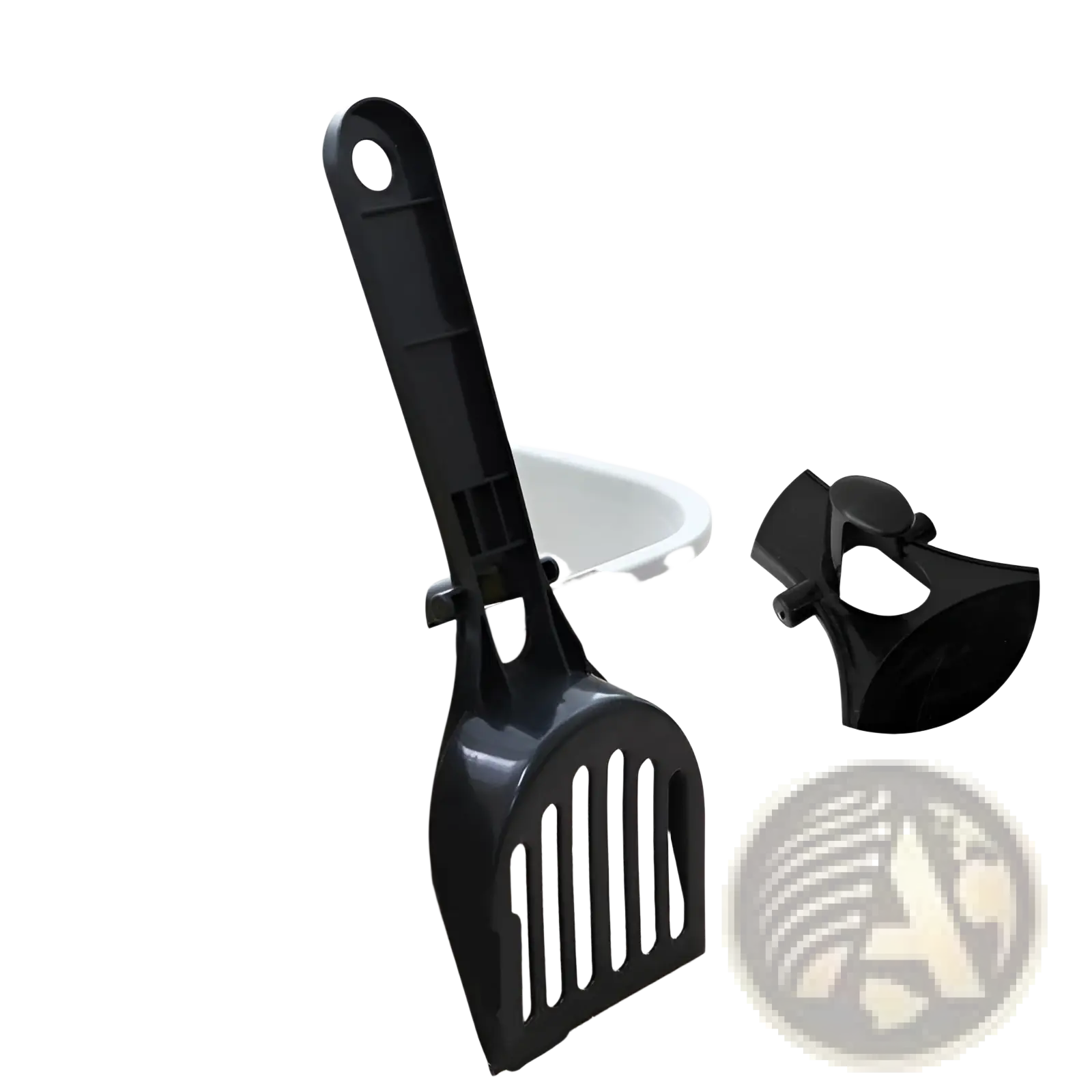 Cat Litter Scoop and Holder Set with Long Handle