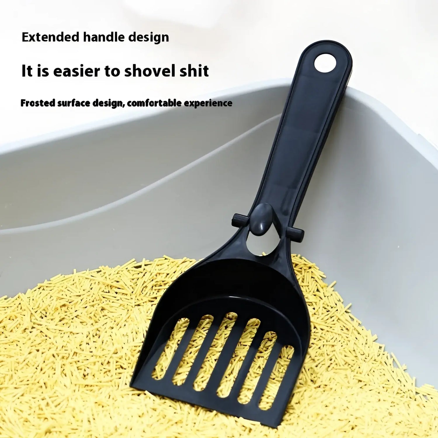 Cat Litter Scoop and Holder Set with Long Handle