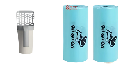 Cat Litter Scoop with Integrated Bag Dispenser