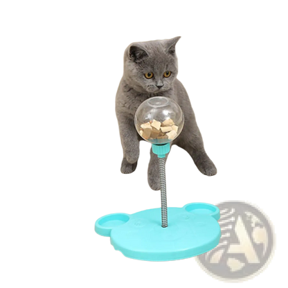 Cat Puzzle Toy Tumbler Food Dispenser with Suction Cup