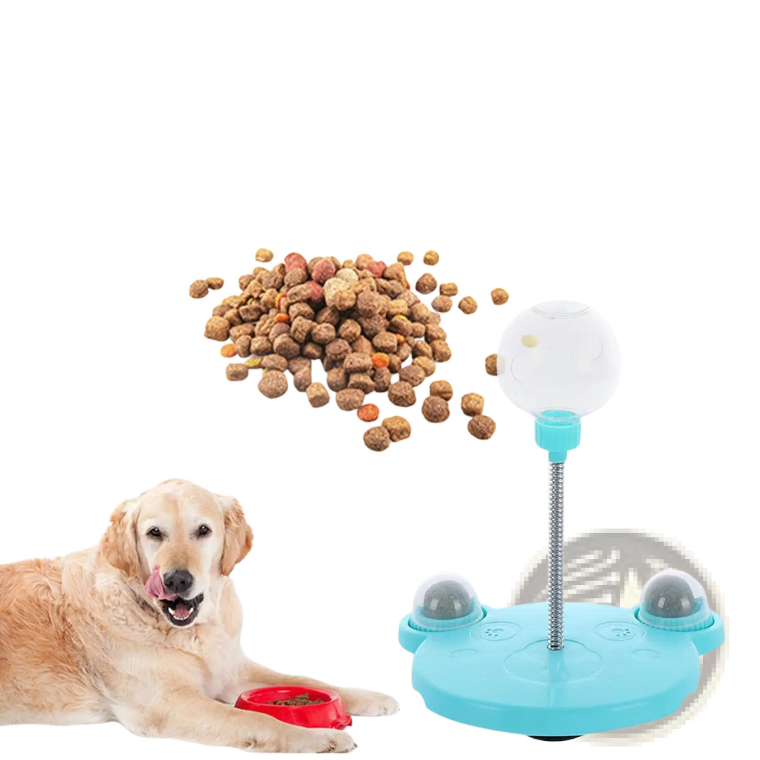 Cat Puzzle Toy Tumbler Food Dispenser with Suction Cup