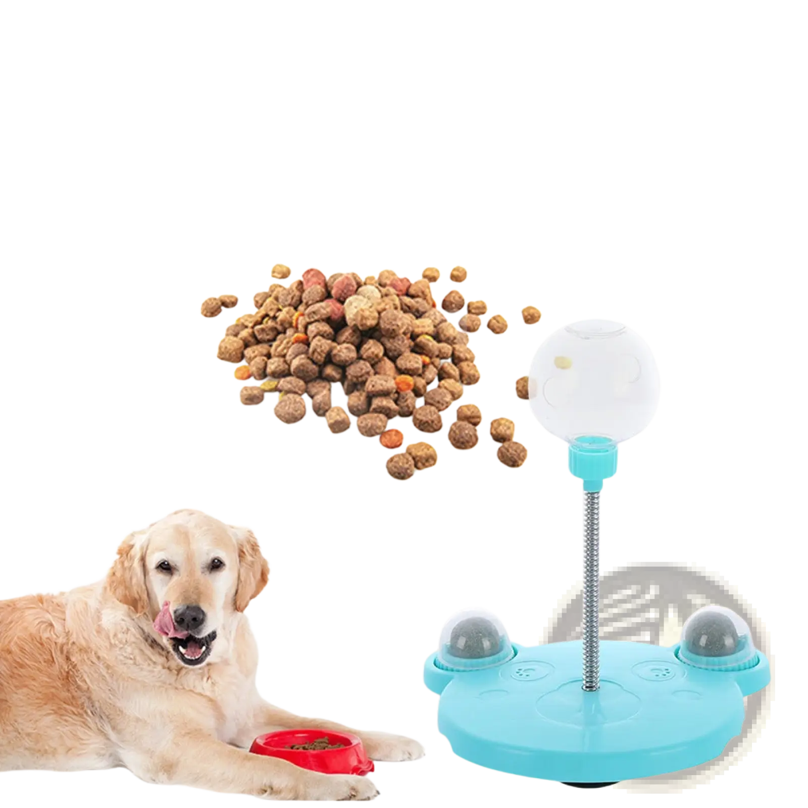 Cat Puzzle Toy Tumbler Food Dispenser with Suction Cup