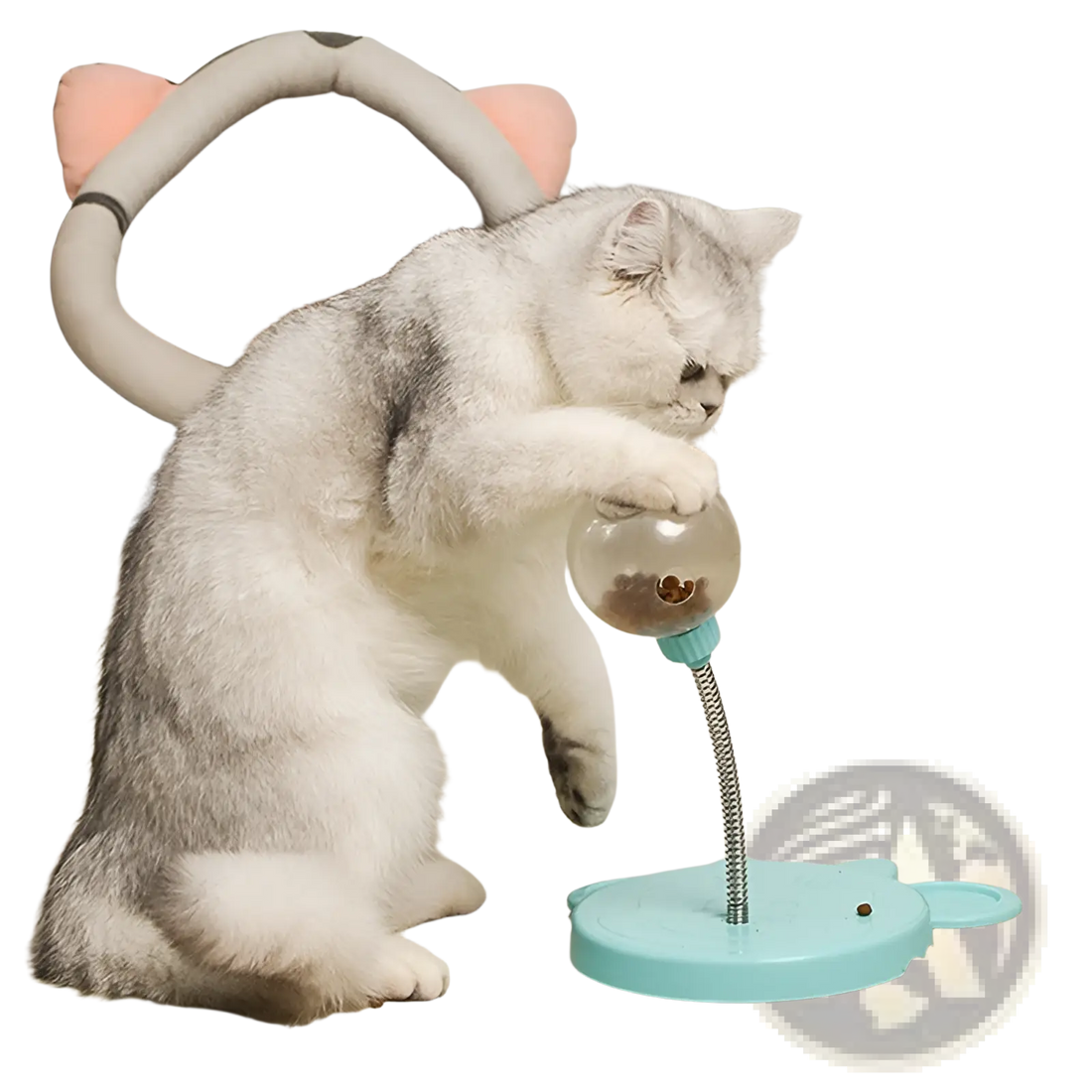 Cat Puzzle Toy Tumbler Food Dispenser with Suction Cup