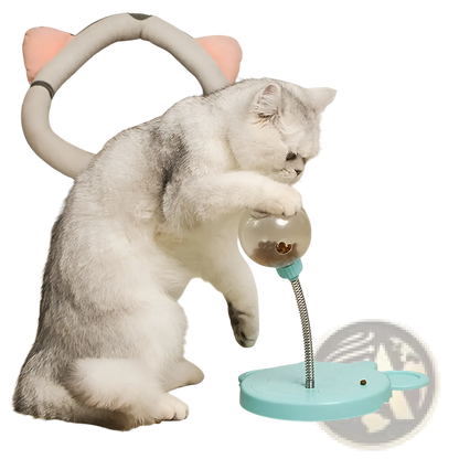 Cat Puzzle Toy Tumbler Food Dispenser with Suction Cup