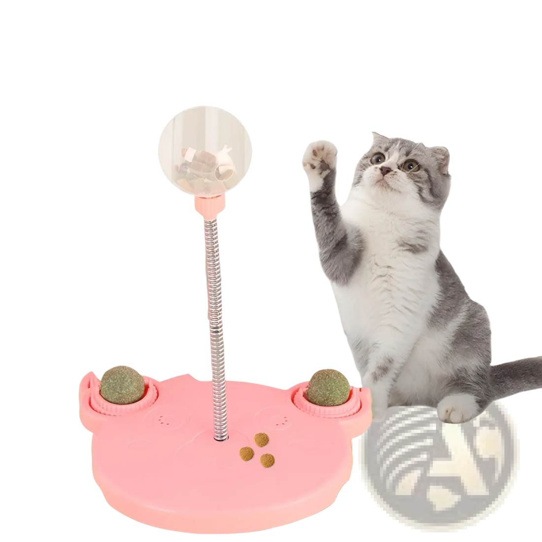 Cat Puzzle Toy Tumbler Food Dispenser with Suction Cup