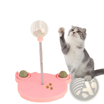 Cat Puzzle Toy Tumbler Food Dispenser with Suction Cup
