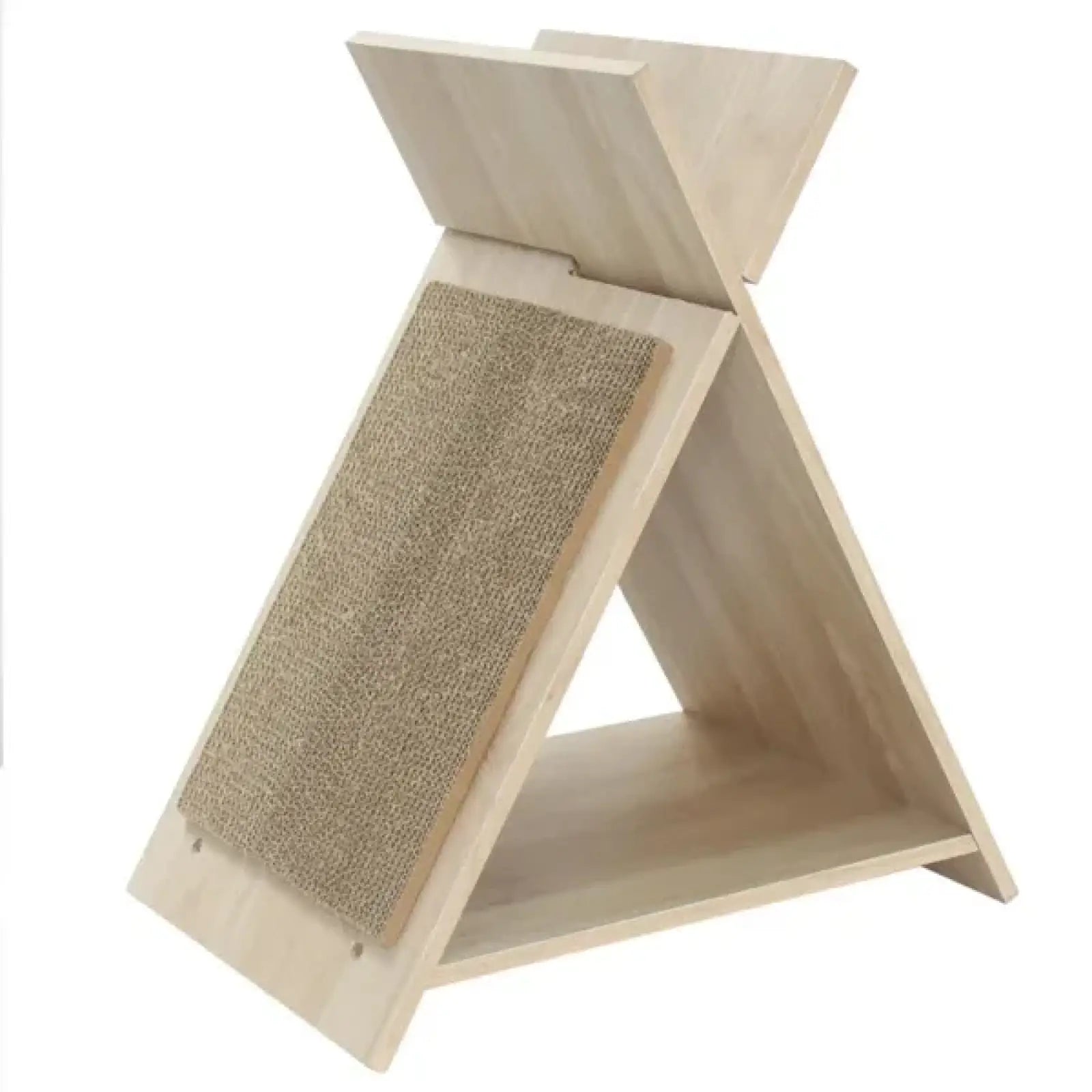 Cat Scratcher Tunnel Wooden Lounge Pet Bed