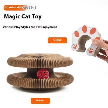 Cat Scratching Board Magic Organ Folding Toy