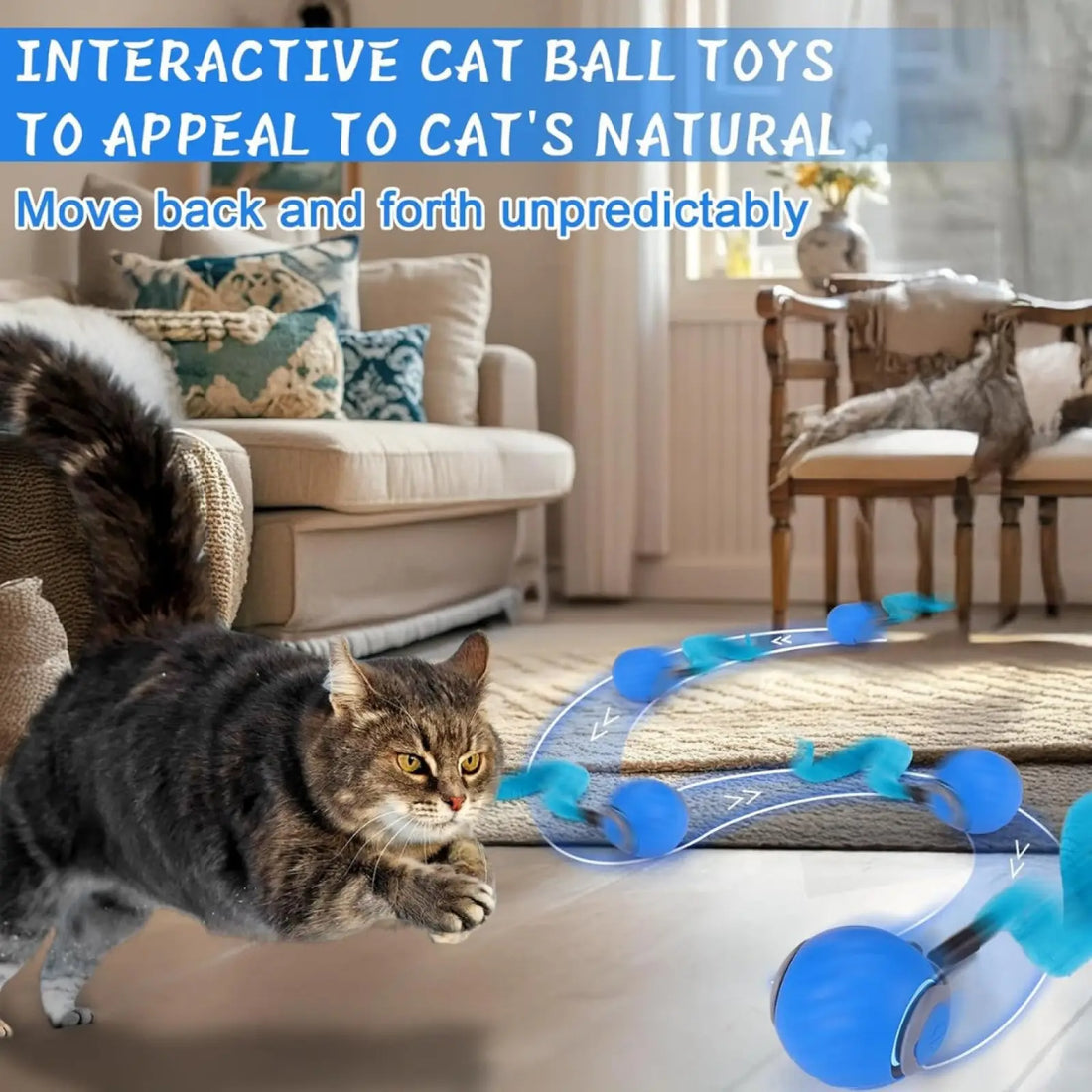 Cat Toy Ball Interactive Chittering Hunting Toy