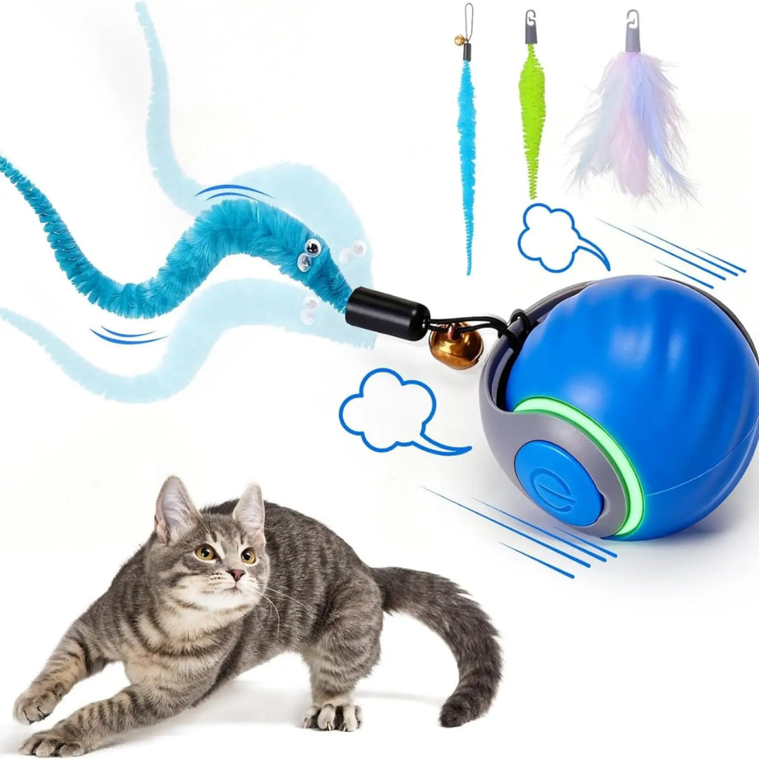 Cat Toy Ball Interactive Chittering Hunting Toy