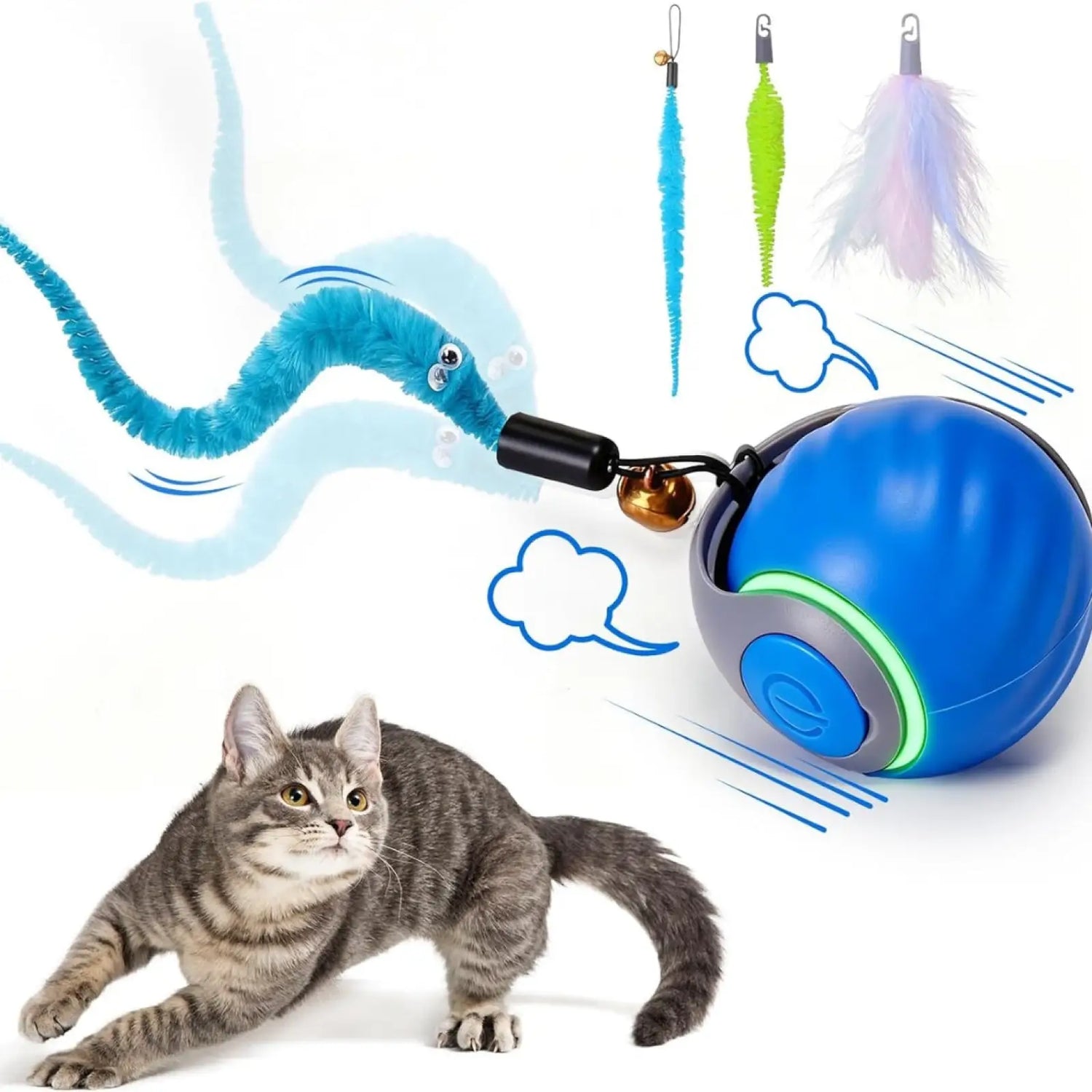 Cat Toy Ball Interactive Chittering Hunting Toy