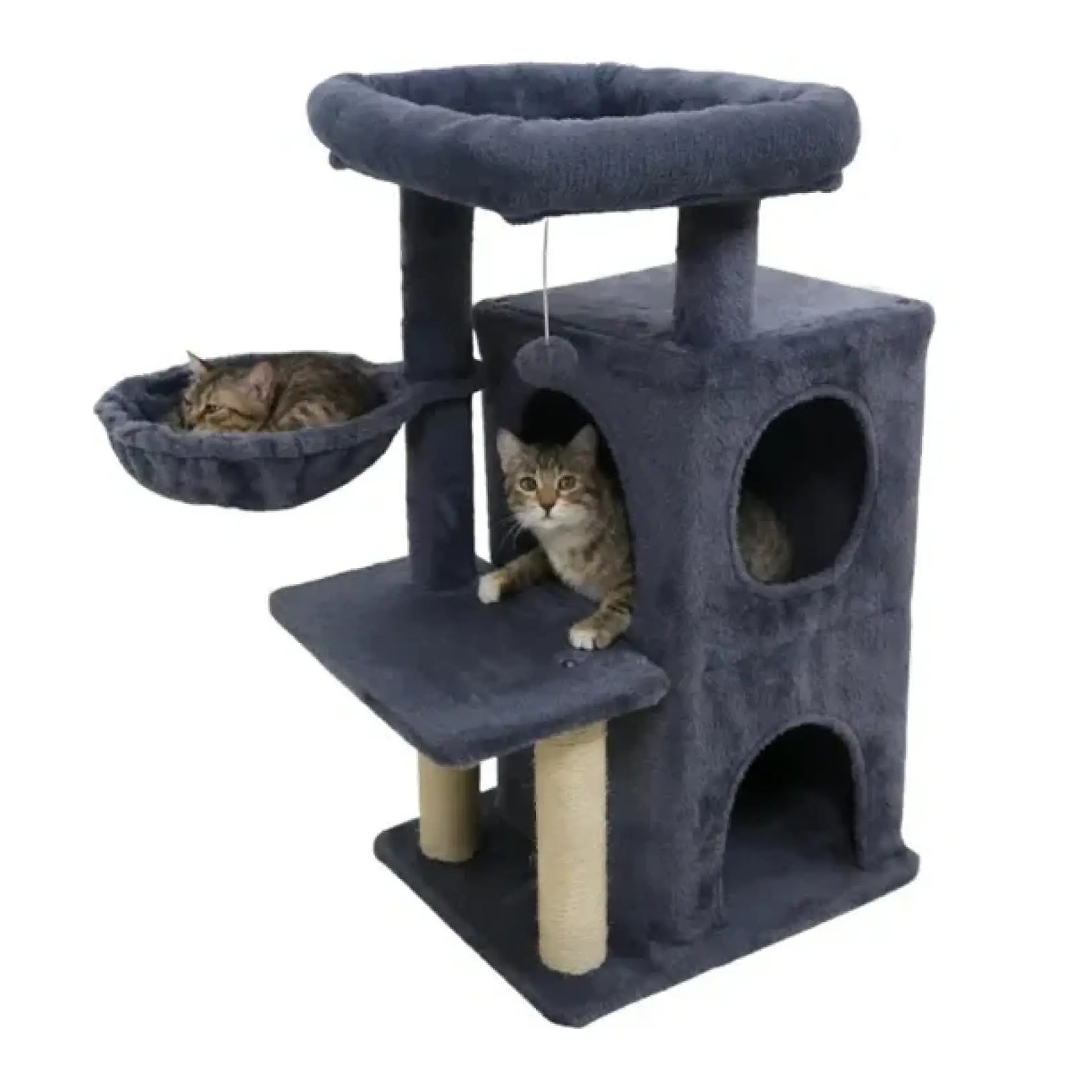 Cat Tree with 2 Tier Condo and Scratching Posts