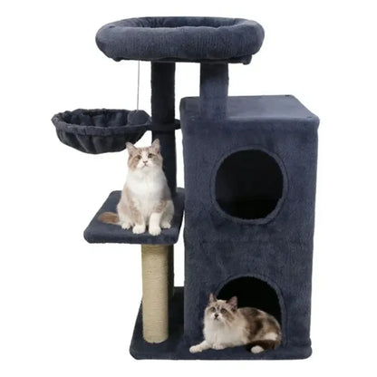 Cat Tree with 2 Tier Condo and Scratching Posts
