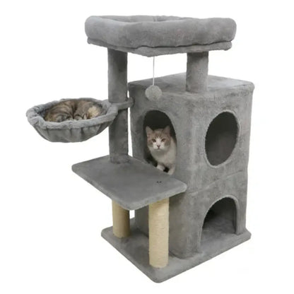 Cat Tree 33.5" Multi Level Condo with Sisal Posts