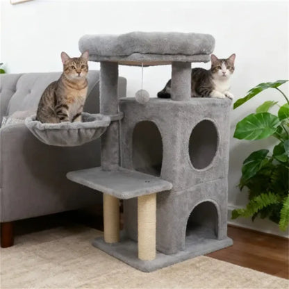 Cat Tree 33.5" Multi Level Condo with Sisal Posts