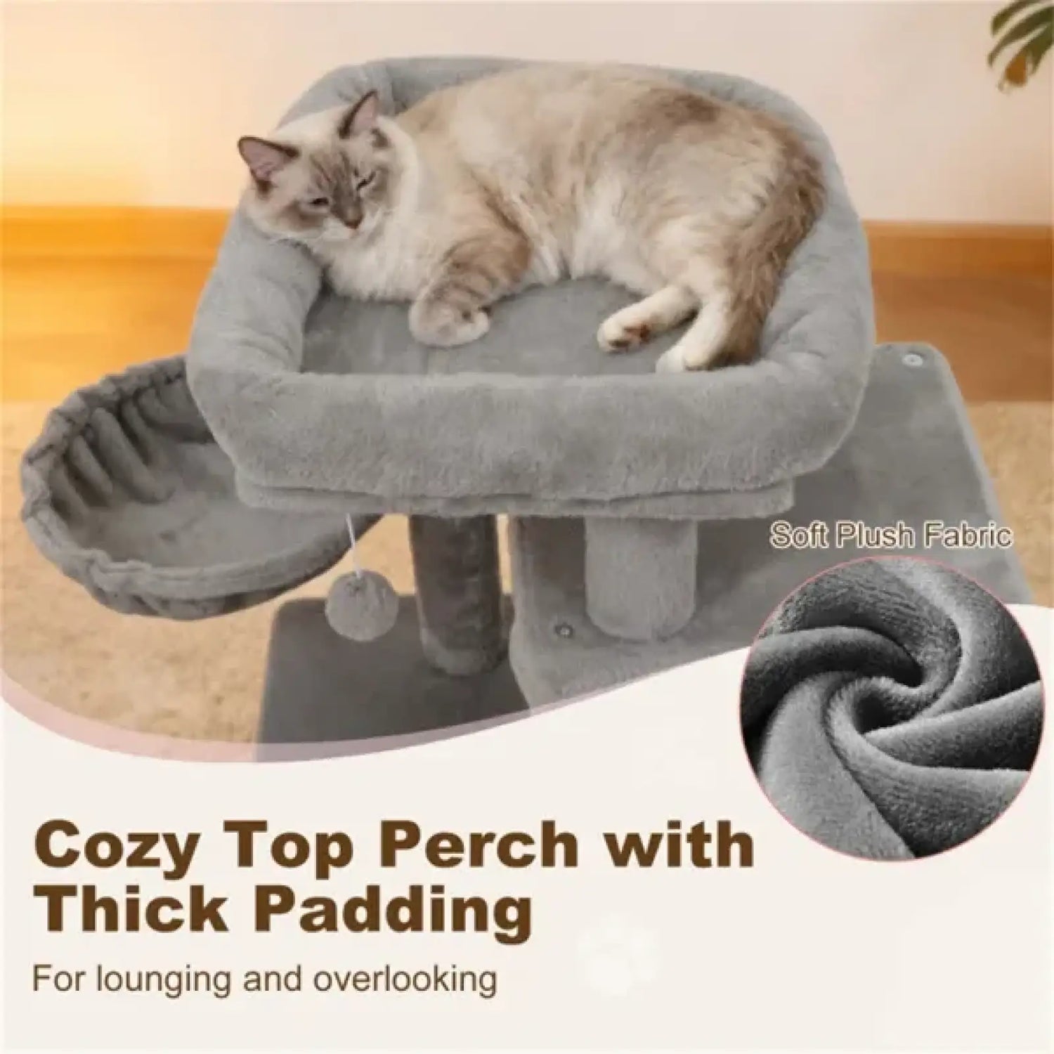 Cat Tree 33.5" Multi Level Condo with Sisal Posts
