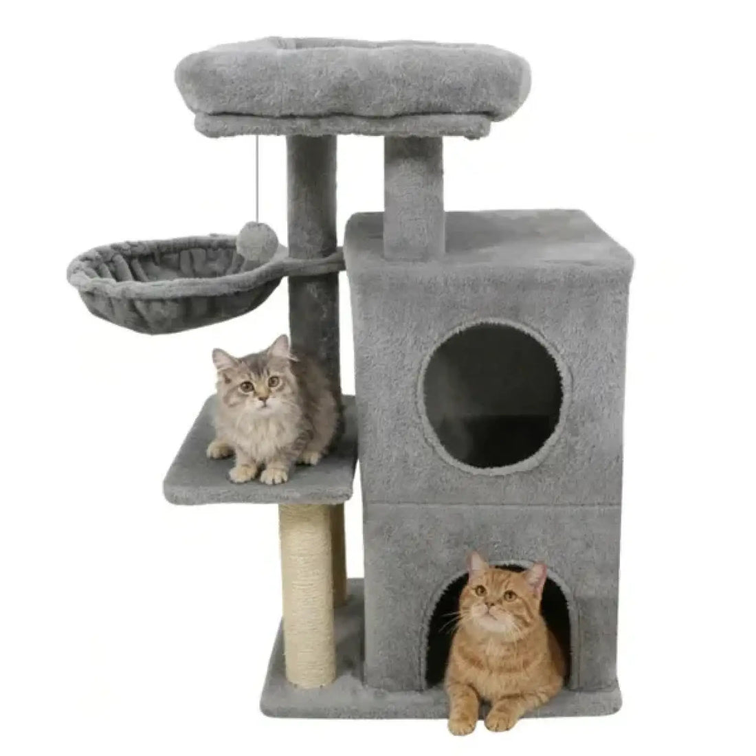 Cat Tree 33.5" Multi Level Condo with Sisal Posts