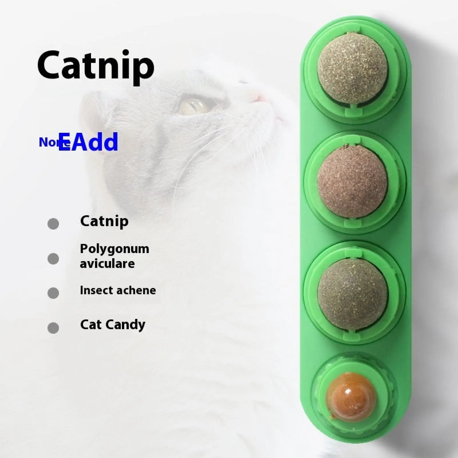 Catnip Silvervine 4 in 1 Rotating Wall Toy Ball