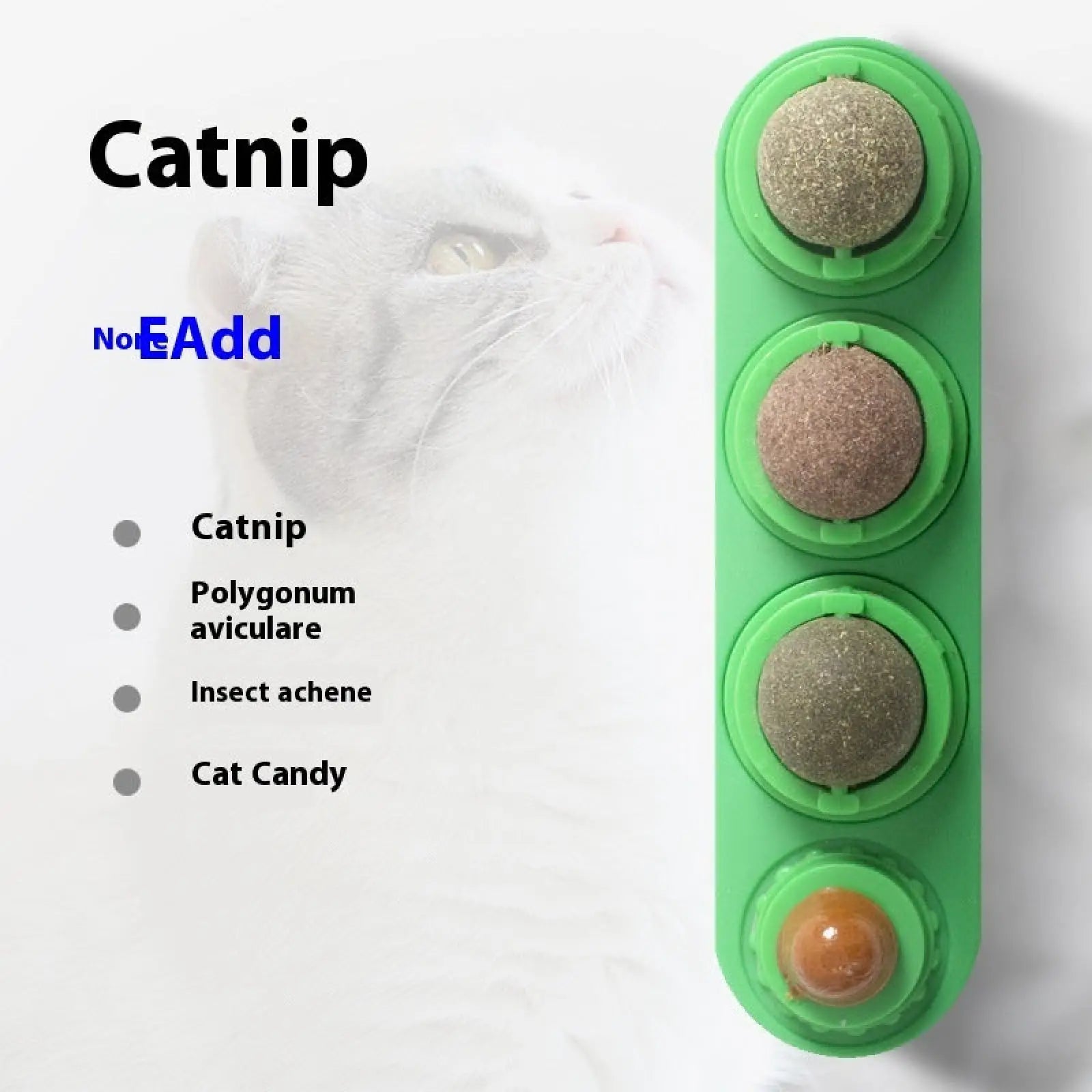 Catnip Silvervine 4 in 1 Rotating Wall Toy Ball